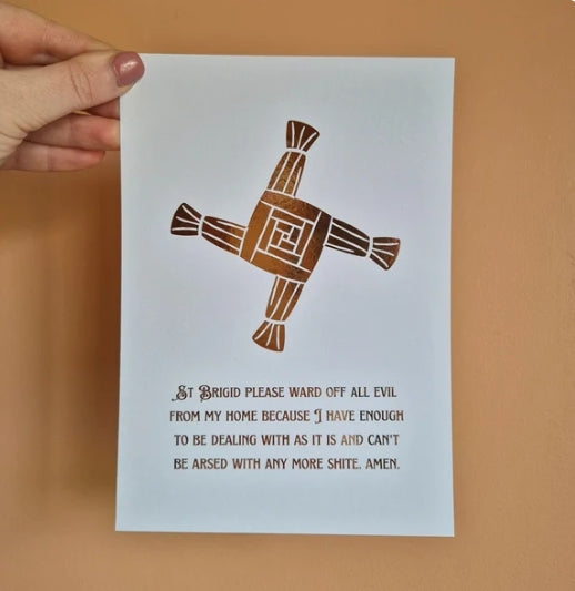 ST BRIGID BLESSING- A5 FOILED PRINT