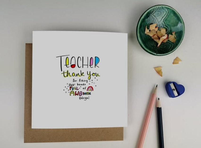 Awesome Teacher Thank You Card