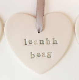 Living Ginger Designs Leanbh Beag Porcelain Heart