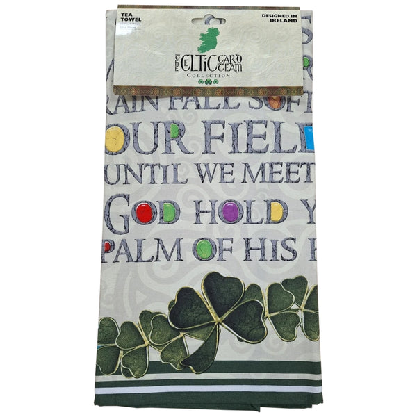 100% Cotton Tea Towel May the Road Rise