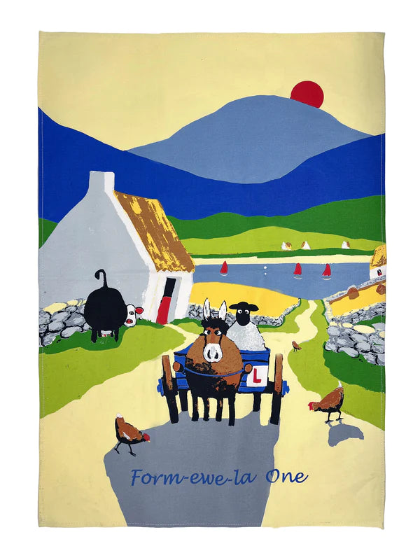 Thomas Joseph Tea Towel - 'Form-Ewe-La-One'