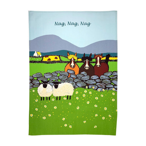 Thomas Joseph Tea Towel - 'Nag, Nag, Nag'