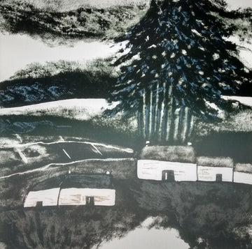 Gail Kelly : Zander's Farm ~ hand printed lithograph