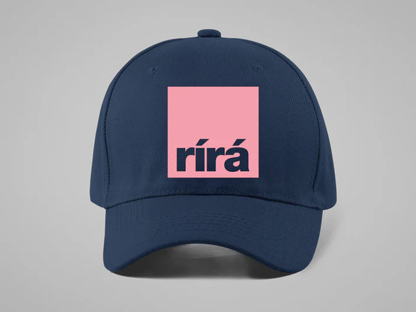 Fukil Square 'rírá' Hat - Navy and Pink
