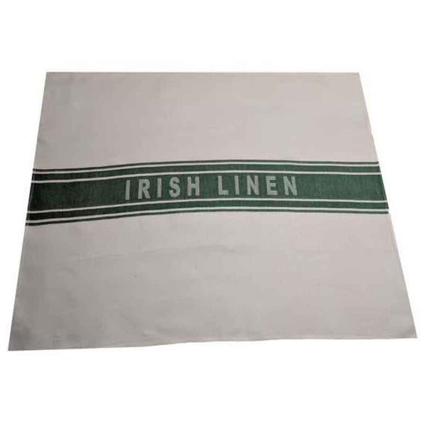 "Irish Linen" Linen Tea Towel:  Green