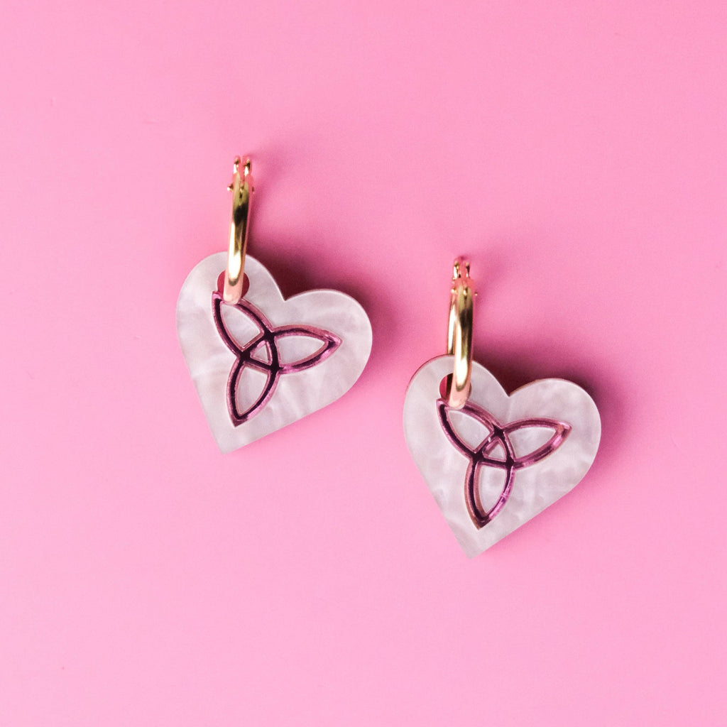 Trinity Knot Hoop Earrings