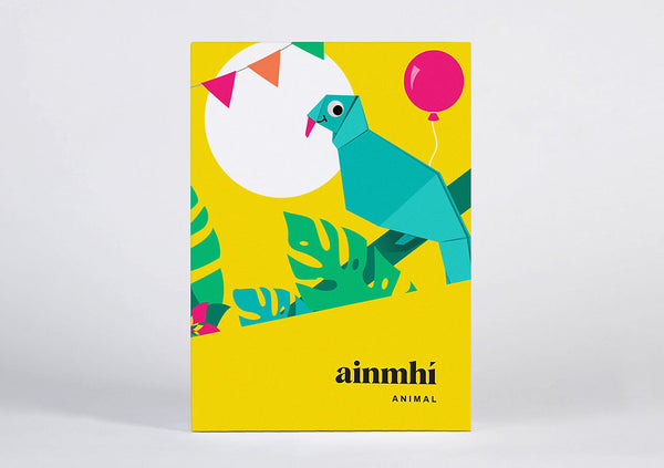 Pawpear Ainmhí/Animal 8 Greeting Cards with Envelopes For Kids