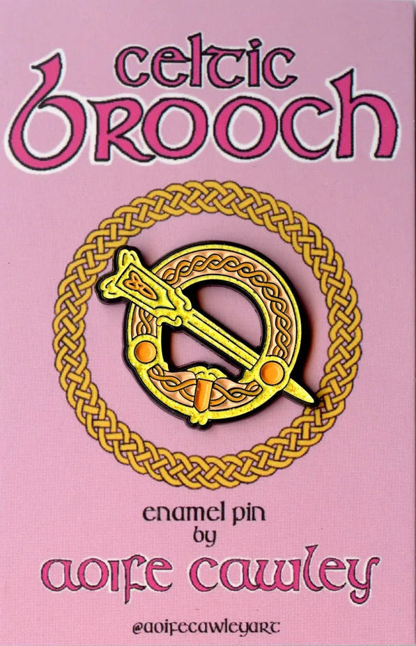 Aoife Cawley Art- Celtic Brooch Enamel Pin