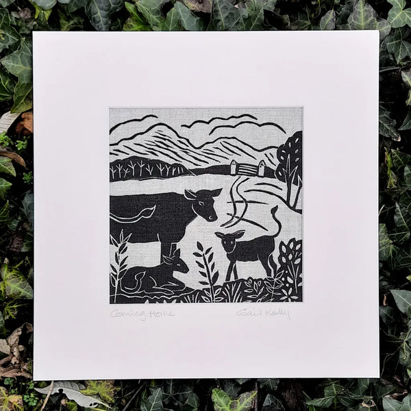 Algan Arts. Irish Linen Print. Coming Home