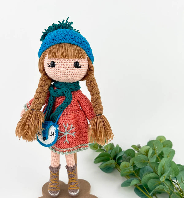 Crochet Doll With a Fox Bag