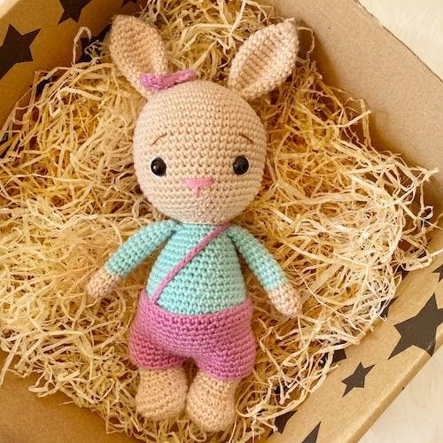 Mini Bunny Bean: Pink