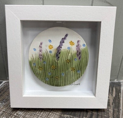 Ellen Woods Ceramics - Circle tile framed