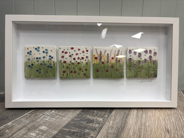 Ellen Woods Ceramics - wild flower framed