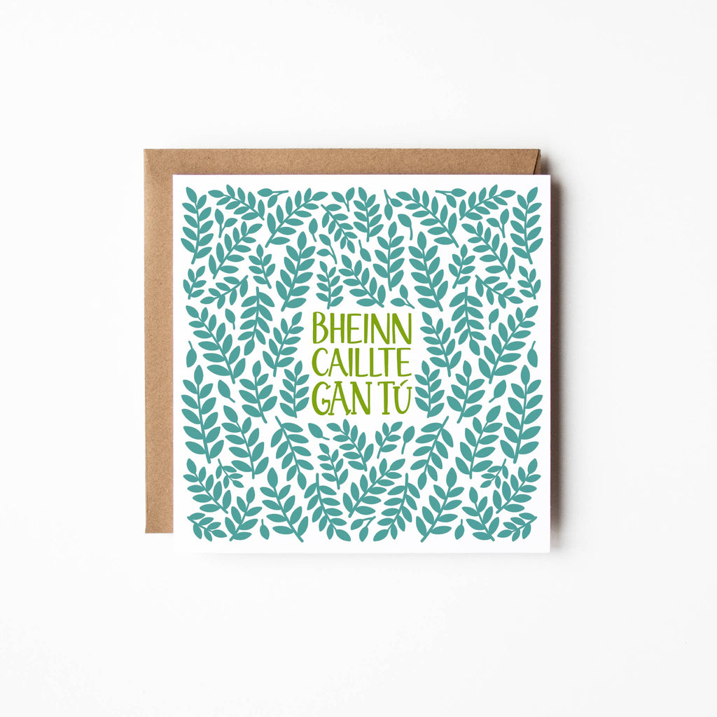 Irish greeting card | Thank you | Bheinn caillte gan tú 