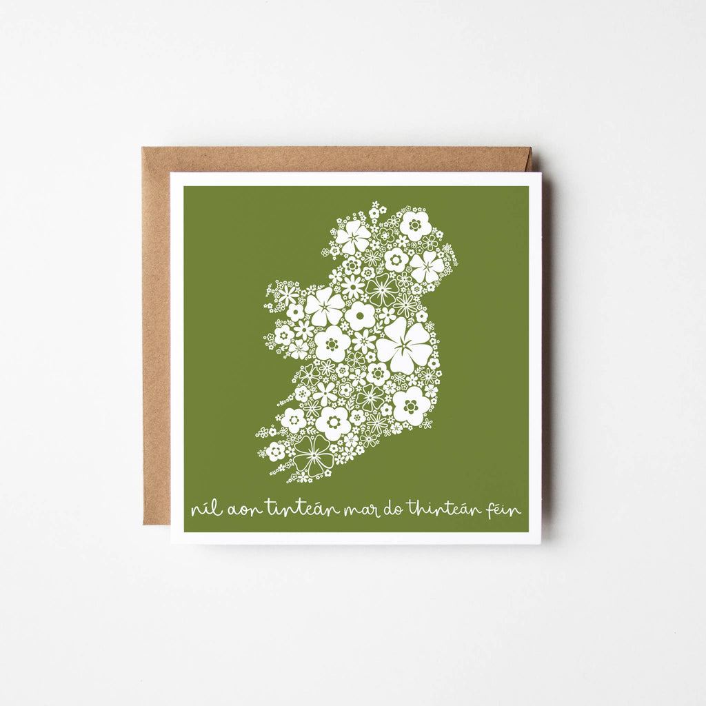Irish greeting card | Níl aon tinteán mar do thinteán féin