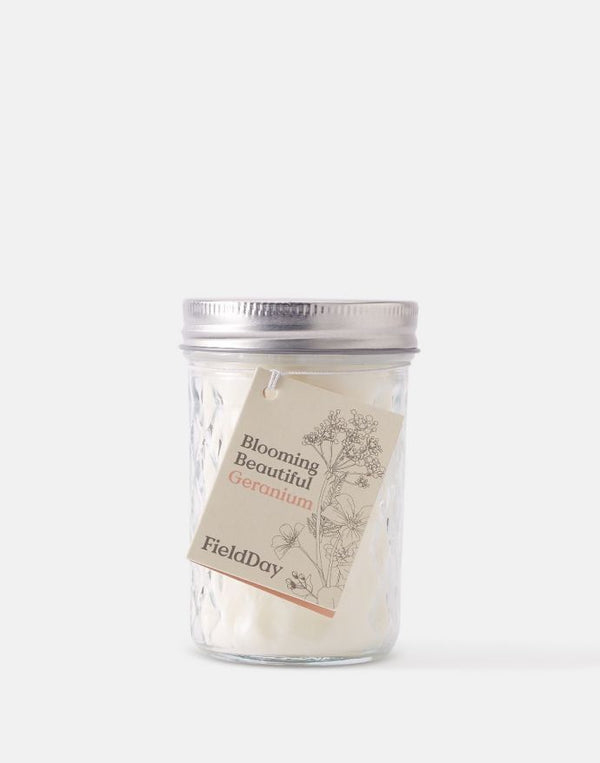Field Day Ireland Geranium Jam Jar Candle