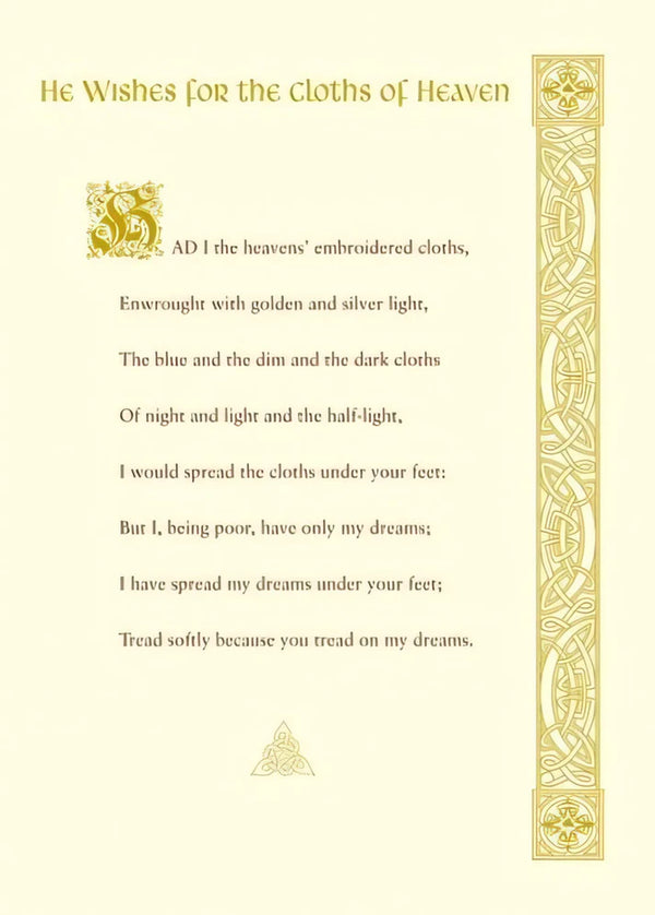 The Glen Gallery The Cloths of Heaven Card