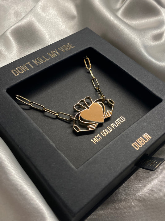 DON'T KILL MY VIBE - Heart Strong Claddagh Necklace