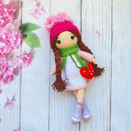 Crochet Doll. Snowflake Doll