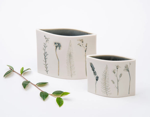 Living Ginger Designs-Short Oval Vase