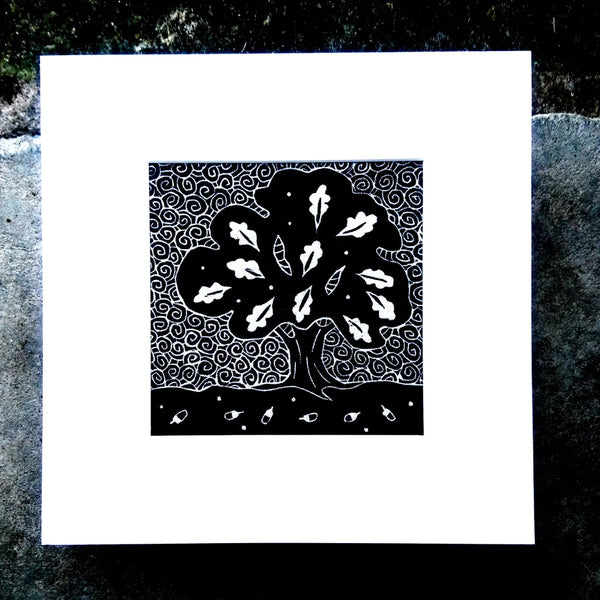 Algan Arts. Irish Linen Print. Oak