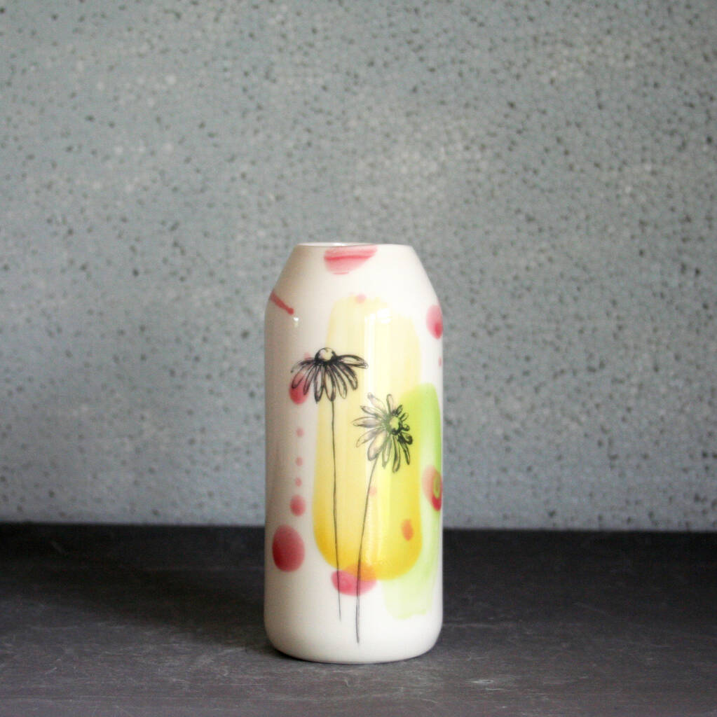 Rachel Leary Ceramics. Bud Vase- Daisy