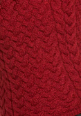 Aran Woollen Mills Supersoft Merino Triangular Poncho. Red