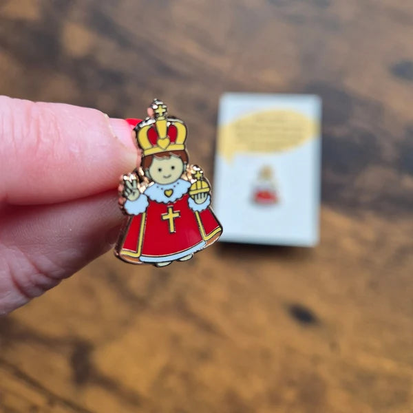 CHILD OF PRAGUE ENAMEL PIN