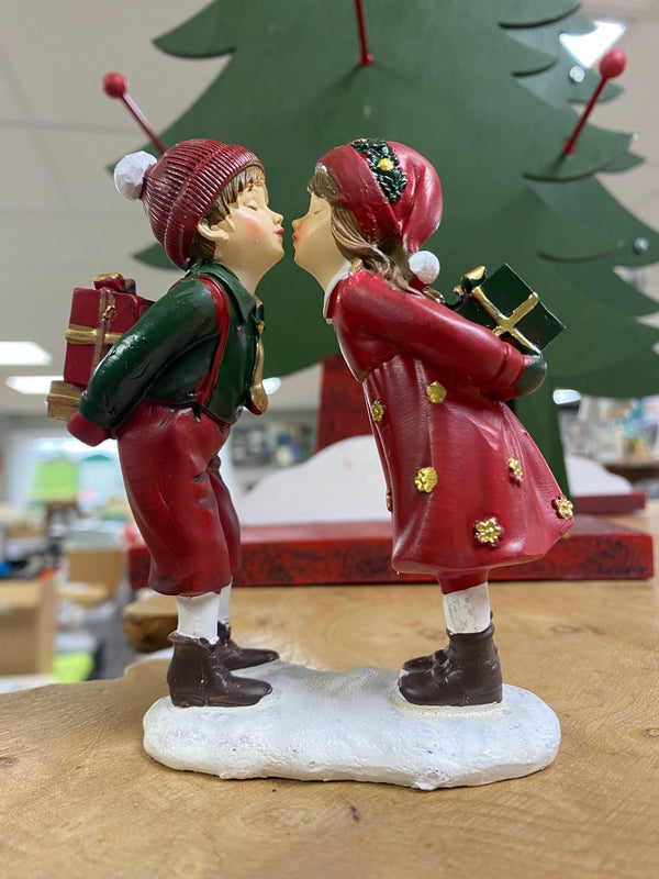 Christmas Decoration - Girl & Boy Kissing