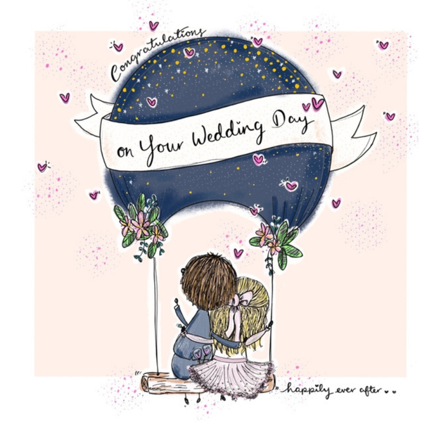 In the Clouds Wedding Card