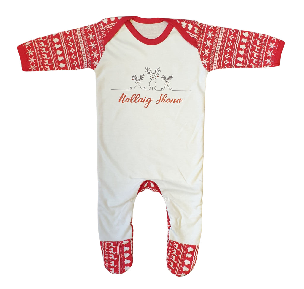 Nollaig Shona Reindeer Family Babygrow