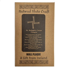 Liffey Artefacts Natural Slate St Brigid Cross Prayer