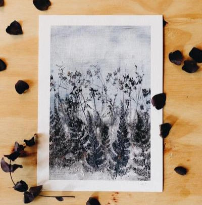 Ruth Osborne Art Samhain Winter Blue Giclee Art Print