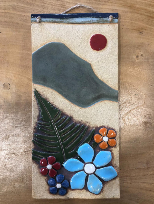 Michelle Butler Ceramics Mountain Plaque Large