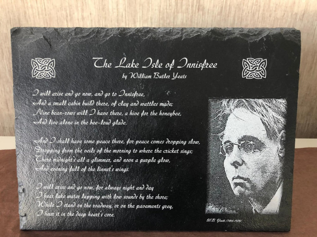 Lazernow Custom Gifts William Butler Yeats Poem The Lake Isle Of Innisfree