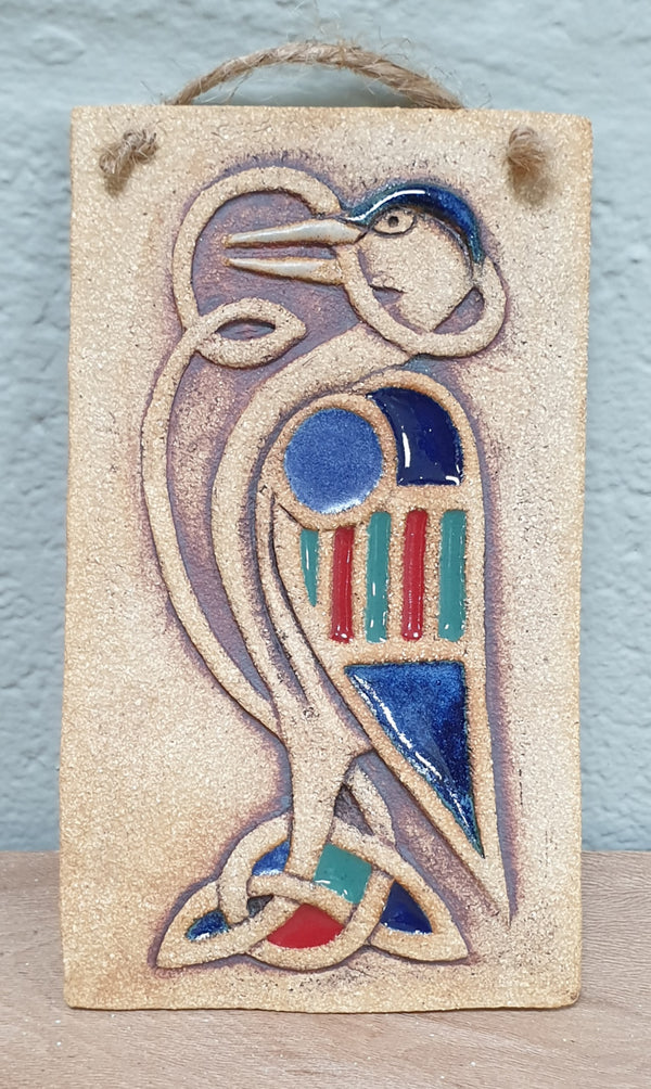 Michelle Butler Ceramics Celtic Bird Plaque