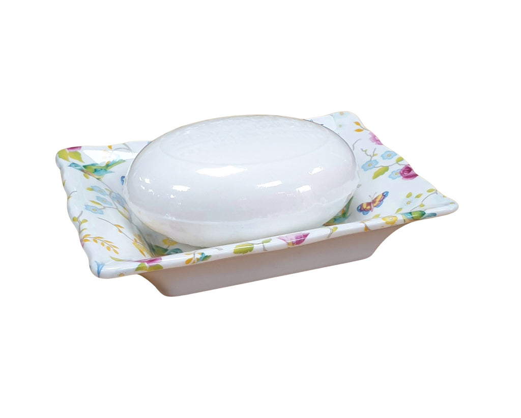 Shannonbridge Pottery Ireland Birds & Blossoms Soap Dish