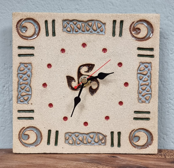 Michelle Butler Ceramics Square Clock