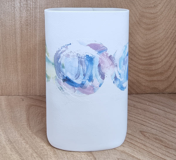 Lynda B Jewellery and Ceramics Pastel Square Vase