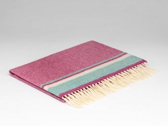 McNutt Of Donegal Sugar Pink Baby Blanket