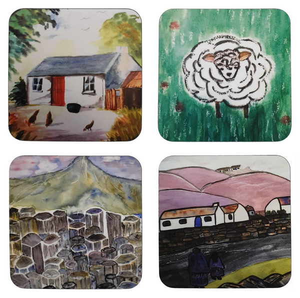 Irish Scenes 4 Coaster Set