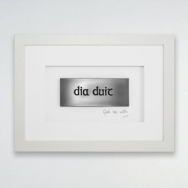 Wild Goose Scríobh Collection Dia Duit God Be With You Cream Frame