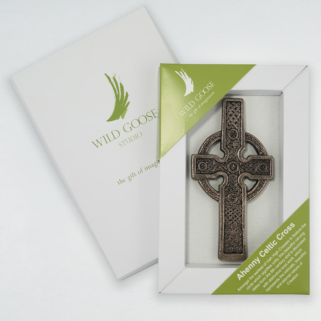 Wild Goose Studio Ahenny Celtic Cross Plaque