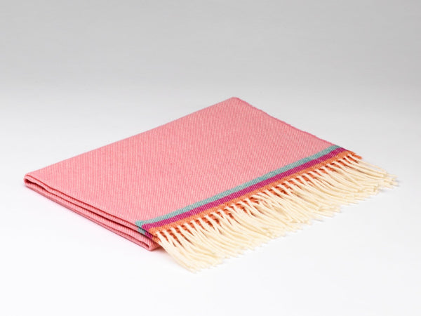 McNutt Of Donegal Flamingo Pink Baby Blanket