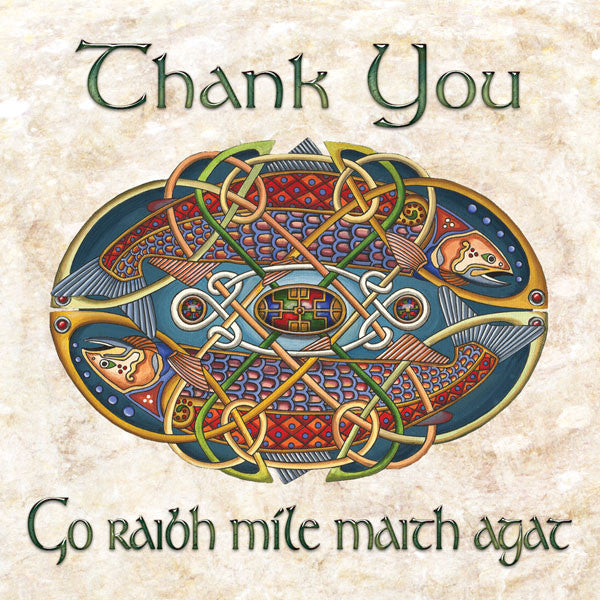 The Celtic Card Team Thank You Card Two Fish