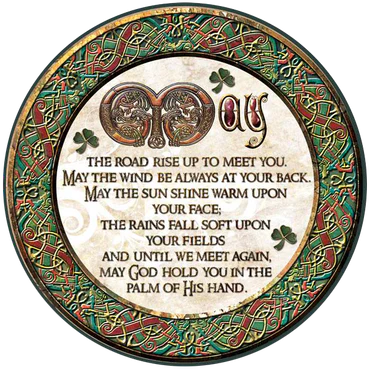 The Celtic Card Team Irish Blessing Coaster
