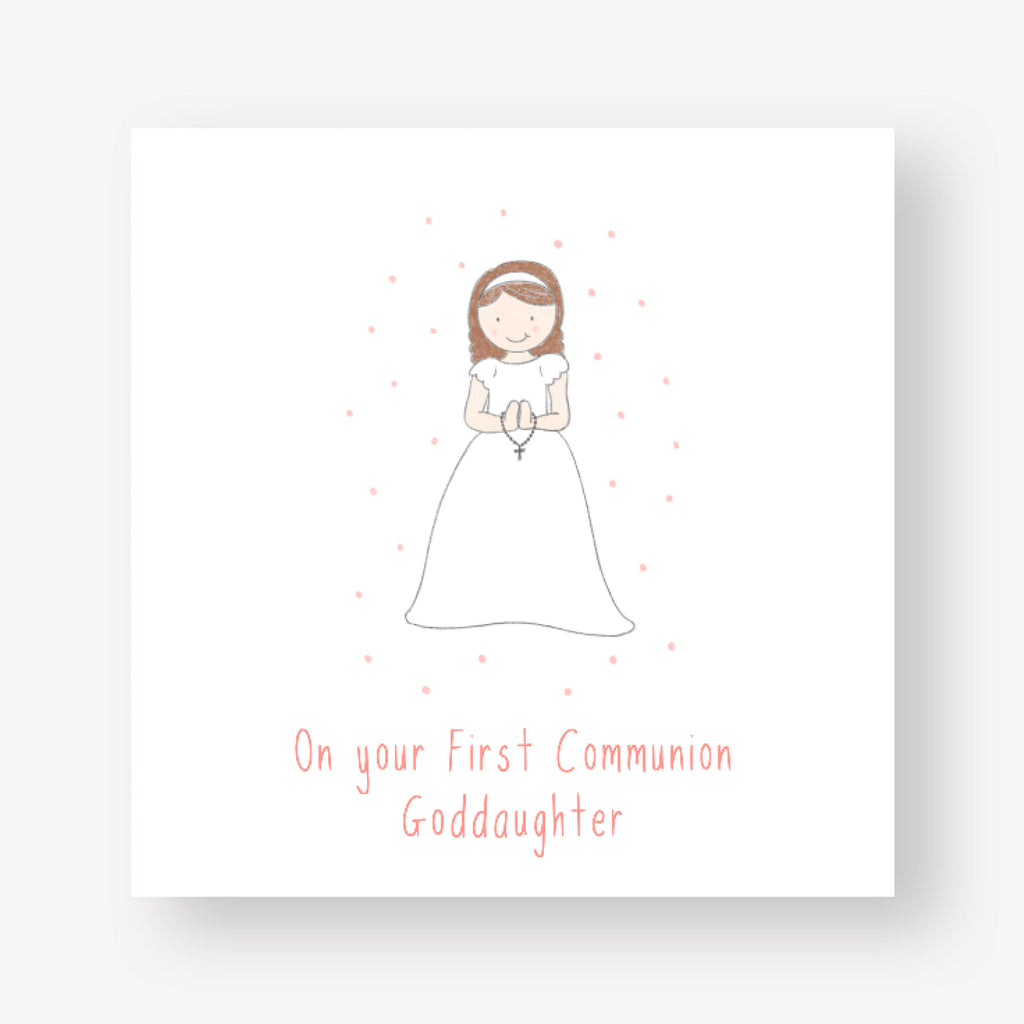 Connect The Dots First Holy Communion Card For Godson/Goddaughter ...