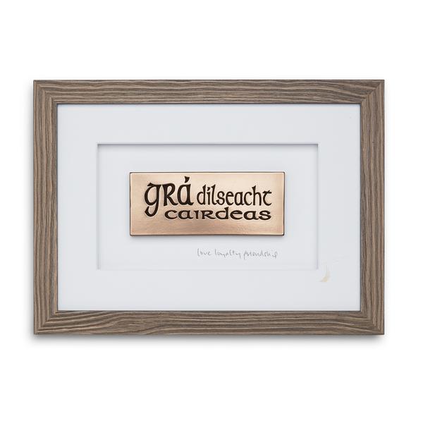 Wild Goose Scríobh Collection Grá Dílseacht Cairdeas Wild Goose Scríobh Collection Love Loyalty Friendship Frame