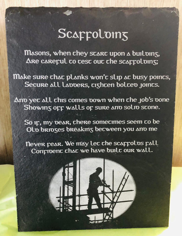 Lazernow Custom Gifts Scaffolding by Seamus Heaney