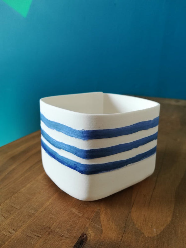Lynda B Jewellery and Ceramics Coastal Square Pot